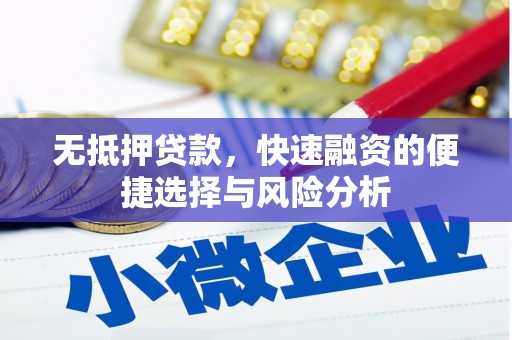龙陵无抵押贷款，快速融资的便捷选择与风险分析