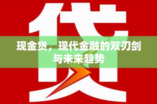 龙陵现金贷，现代金融的双刃剑与未来趋势