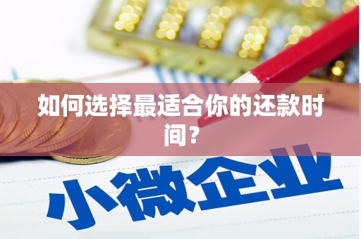 龙陵如何选择最适合你的还款时间？