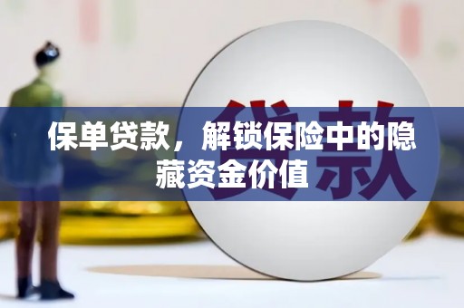 龙陵保单贷款，解锁保险中的隐藏资金价值