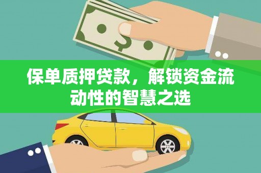 龙陵保单质押贷款，解锁资金流动性的智慧之选