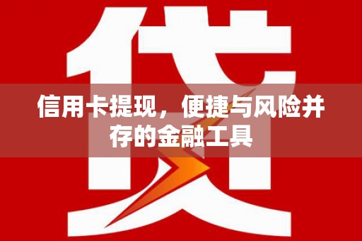 龙陵信用卡提现，便捷与风险并存的金融工具