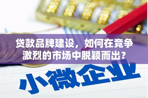 龙陵贷款品牌建设，如何在竞争激烈的市场中脱颖而出？