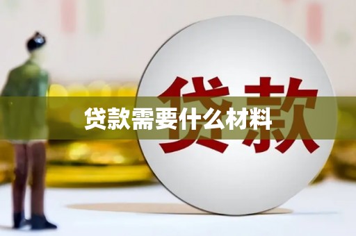 龙陵贷款需要什么材料