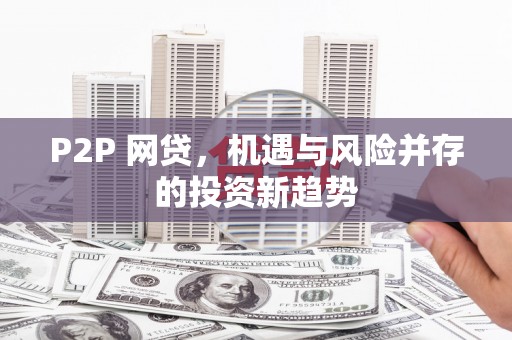 龙陵P2P 网贷，机遇与风险并存的投资新趋势