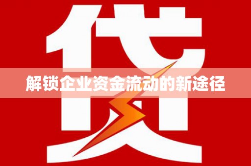 龙陵解锁企业资金流动的新途径